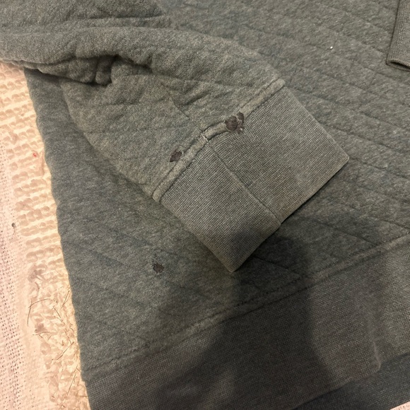 Patagonia Womens Blue Quilted Snap T Organic Cotton Pullover Sweater Large - Picture 4 of 5